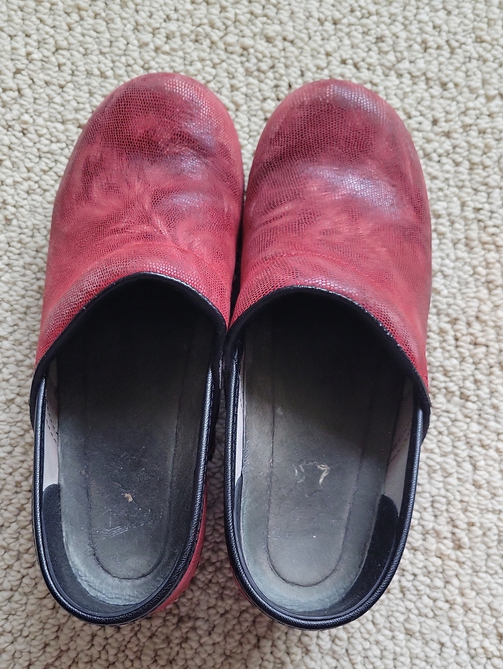 Dansko Men's Red Slip-On Loafers